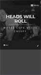 Mobile Screenshot of headswillroll.net